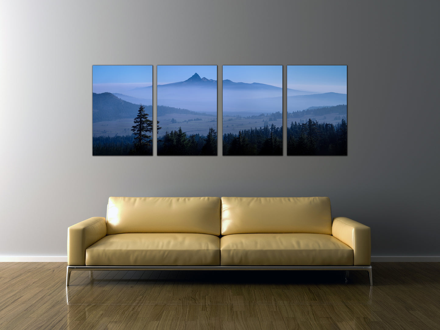 Four-Panel Crater Lake Metal Prints